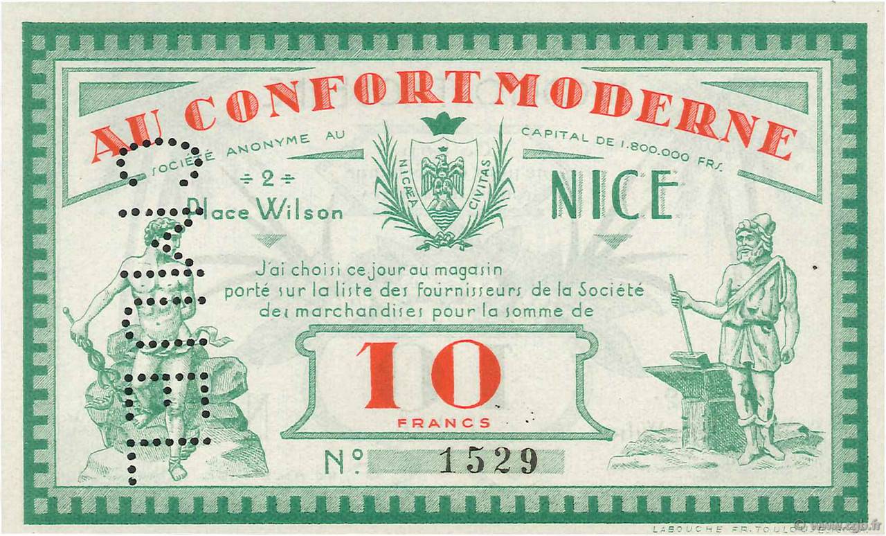 10 Francs FRANCE regionalism and various Nice 1930  UNC