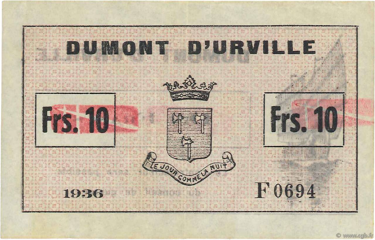 10 Francs FRANCE regionalism and various  1936 K.189 VF+