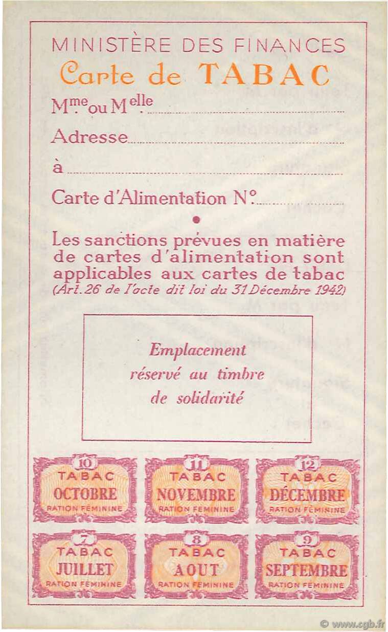1 Tabac FRANCE regionalism and miscellaneous  1940  XF