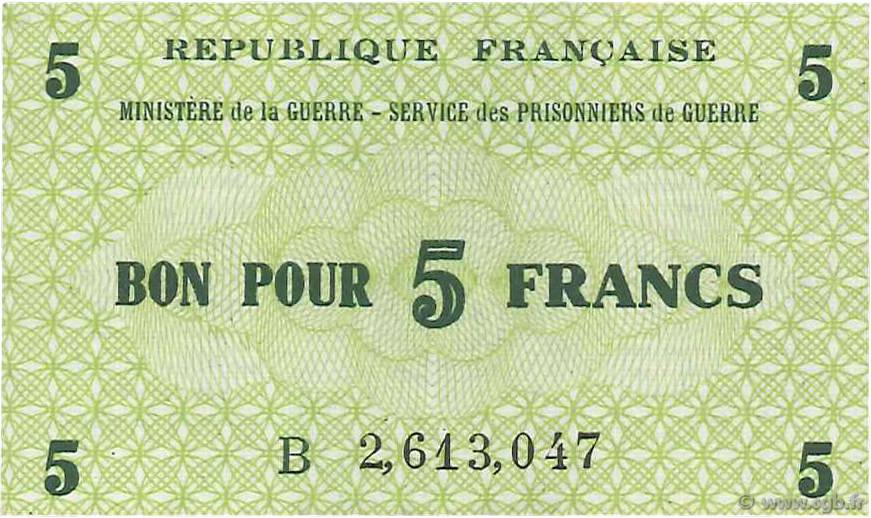 5 Francs FRANCE regionalism and various  1945 K.002 UNC
