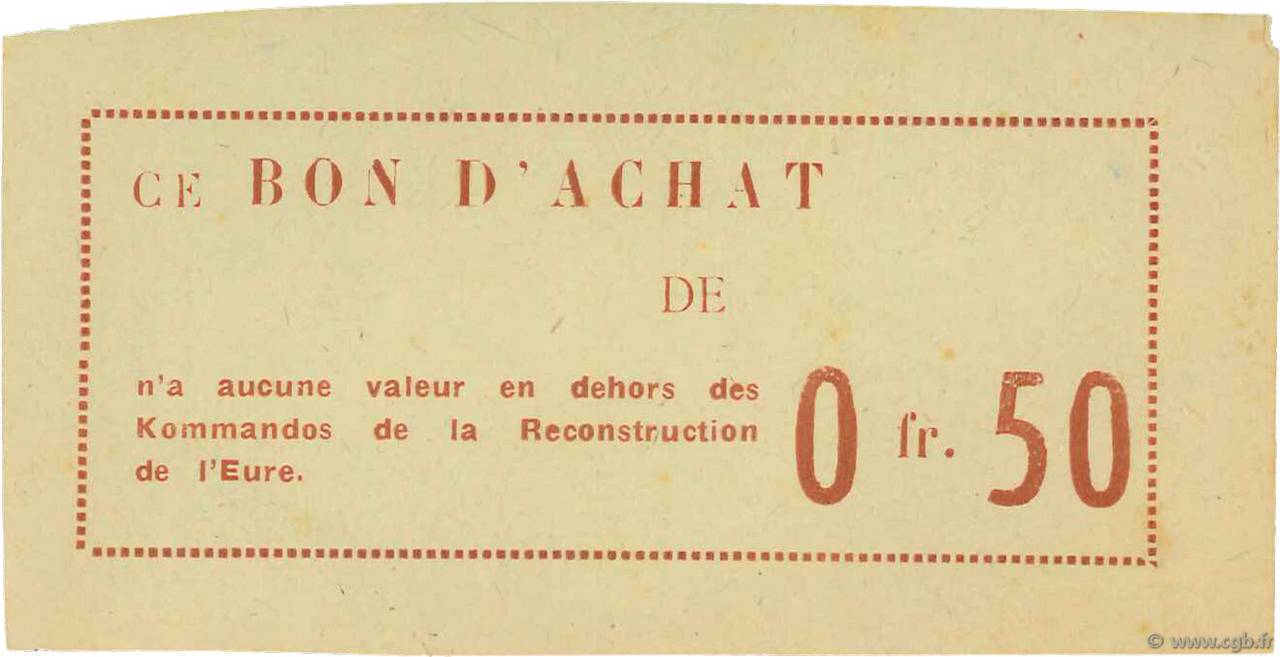 50 Centimes FRANCE regionalismo y varios  1940 K.027.1a SC