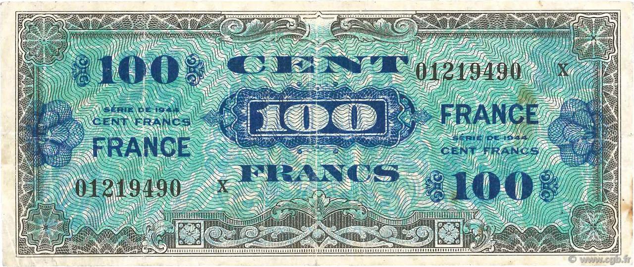 100 Francs FRANCE FRANCIA  1945 VF.25.12 q.MB