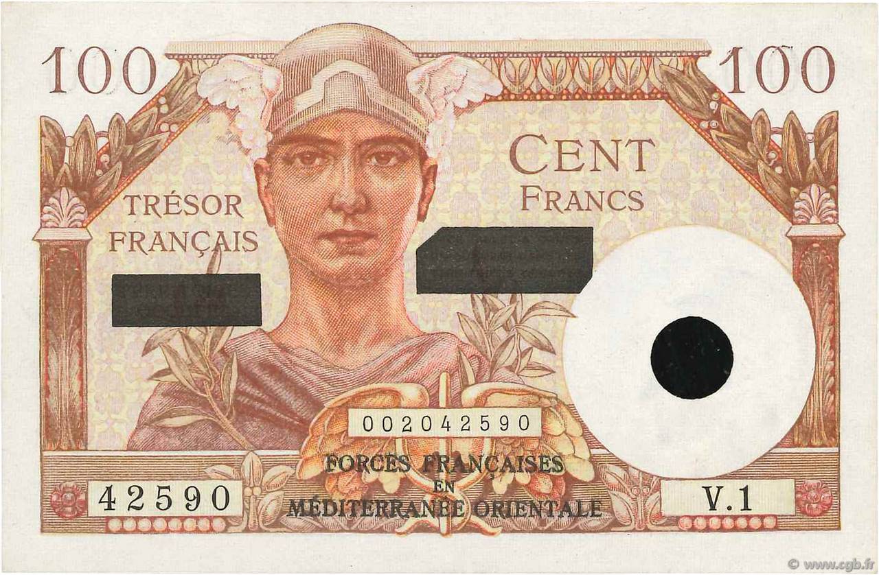 100 Francs SUEZ FRANCIA  1956 VF.42.01 SC