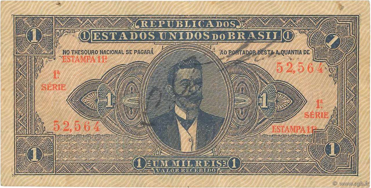 1 Mil Reis BRASILIEN  1920 P.007 SS