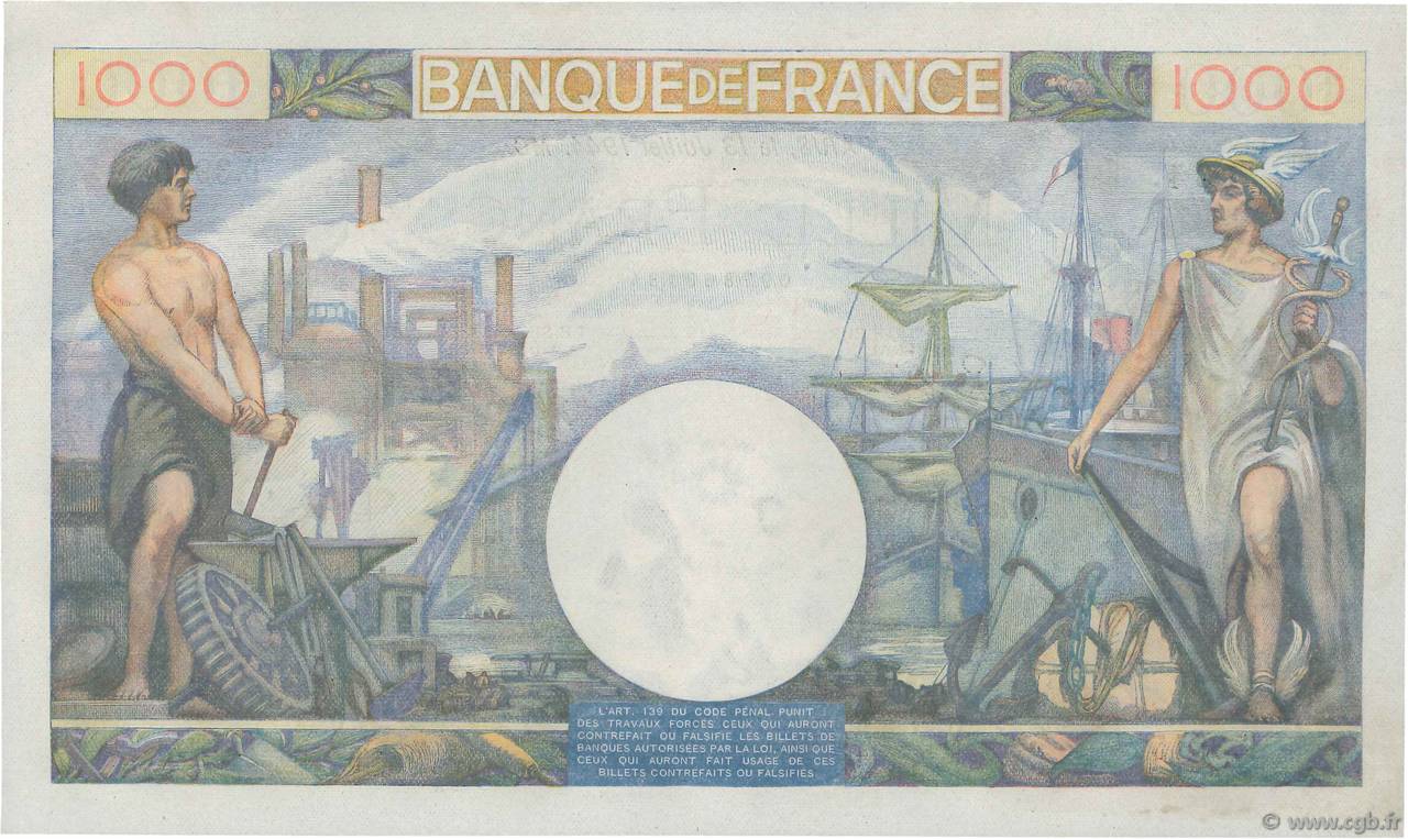 Francs Commerce Et Industrie France F Billets