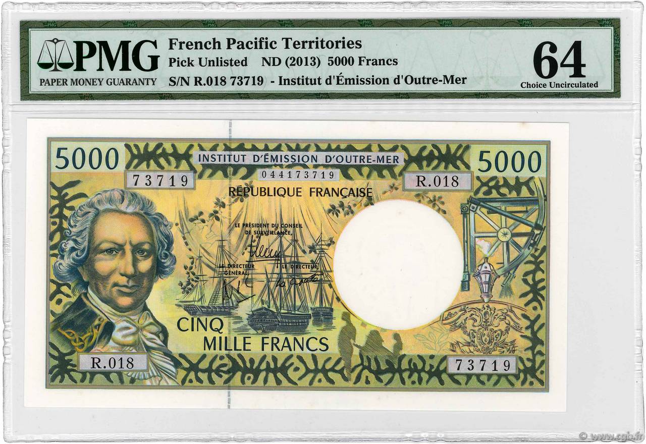 5000 Francs FRENCH PACIFIC TERRITORIES  2006 P.03 FDC