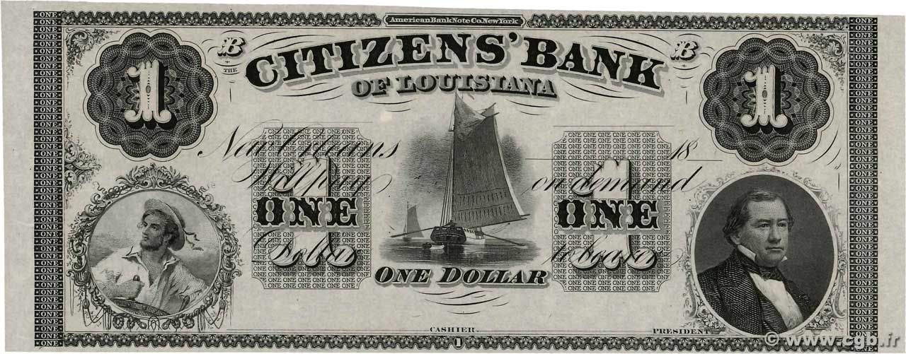 1 Dollar Non émis STATI UNITI D AMERICA New Orleans 1840  AU