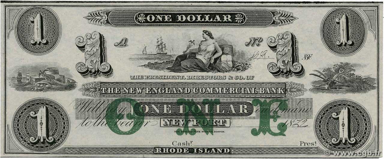 1 Dollar VEREINIGTE STAATEN VON AMERIKA Newport 1872  fST