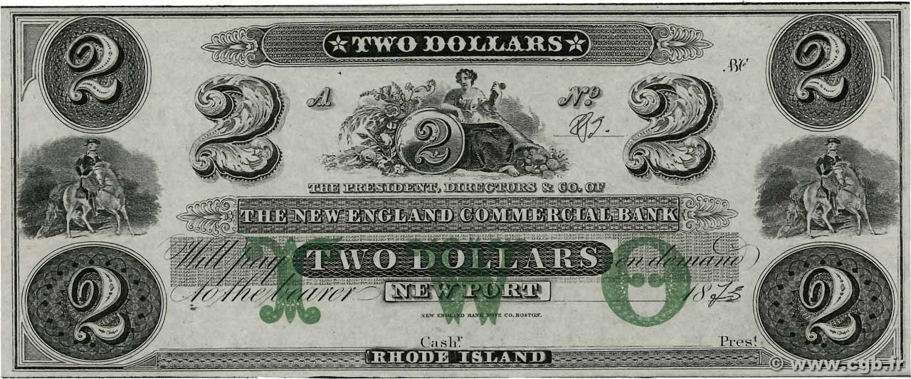 2 Dollars STATI UNITI D AMERICA Newport 1873  SPL