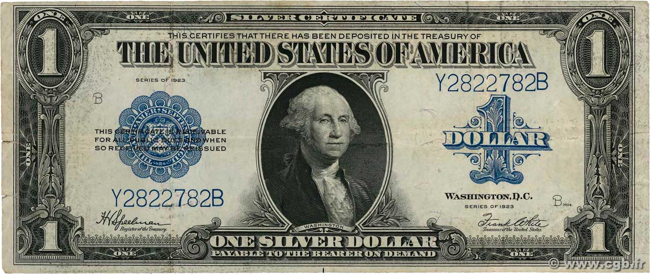 1 Dollar UNITED STATES OF AMERICA  1923 P.342 F