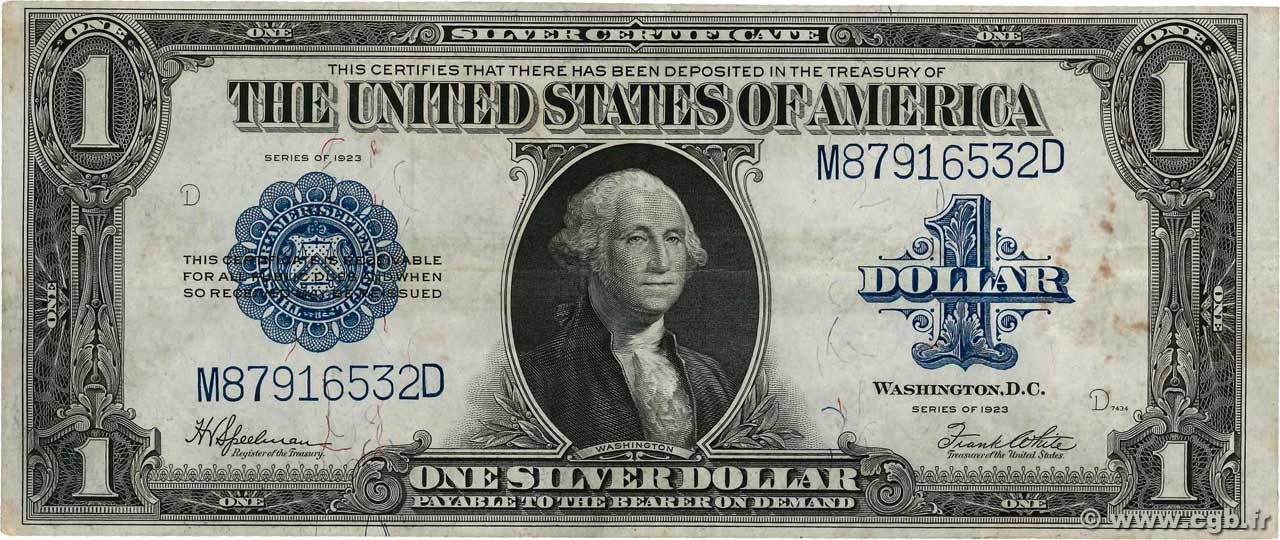 1 Dollar STATI UNITI D AMERICA  1923 P.342 q.SPL