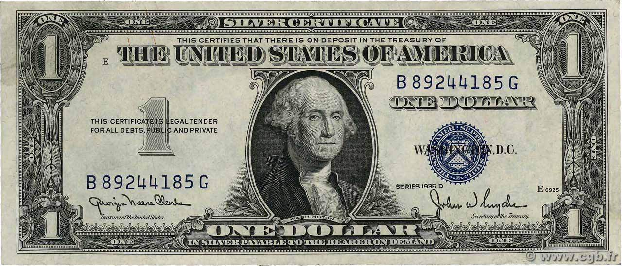 1 Dollar STATI UNITI D AMERICA  1935 P.416D1 SPL