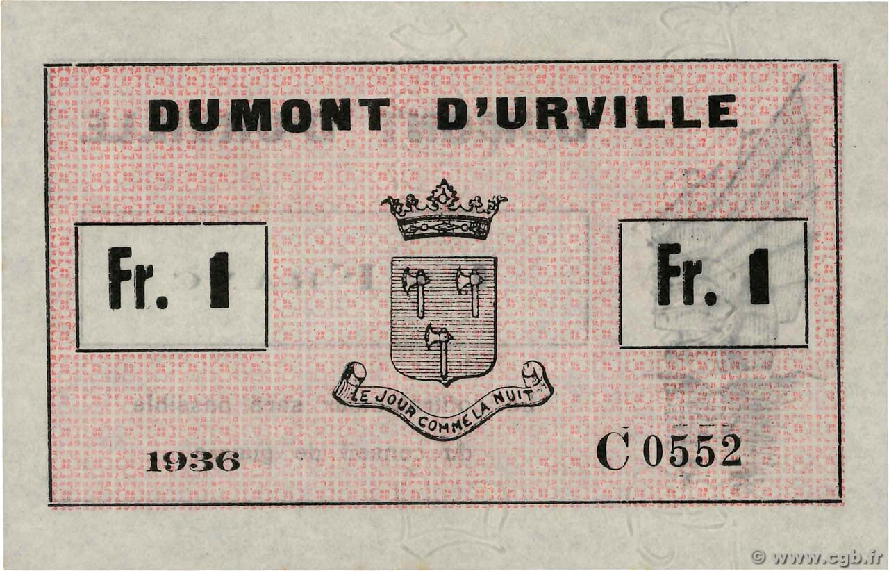 1 Franc FRANCE regionalismo y varios  1936 K.258a SC+