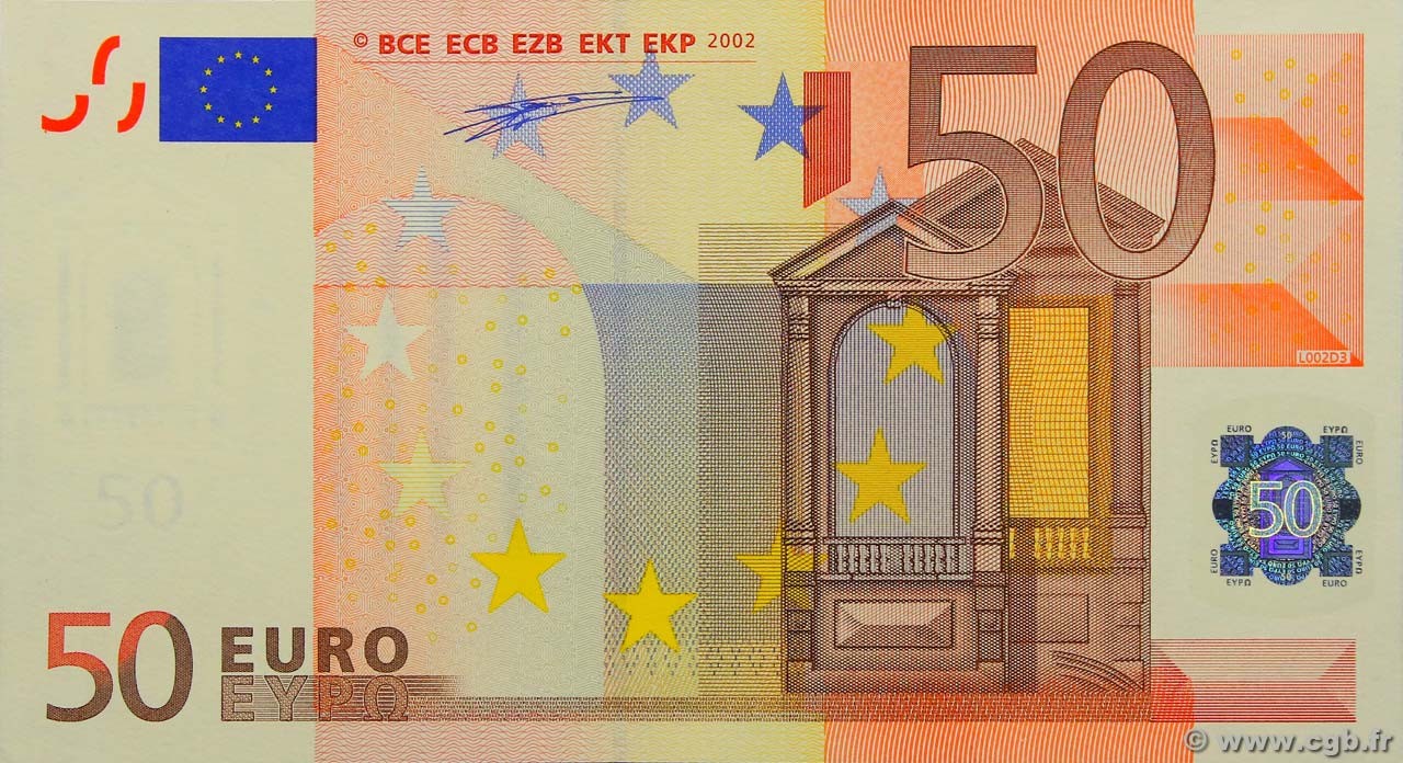 50 Euro EUROPA  2002 P.04u UNC