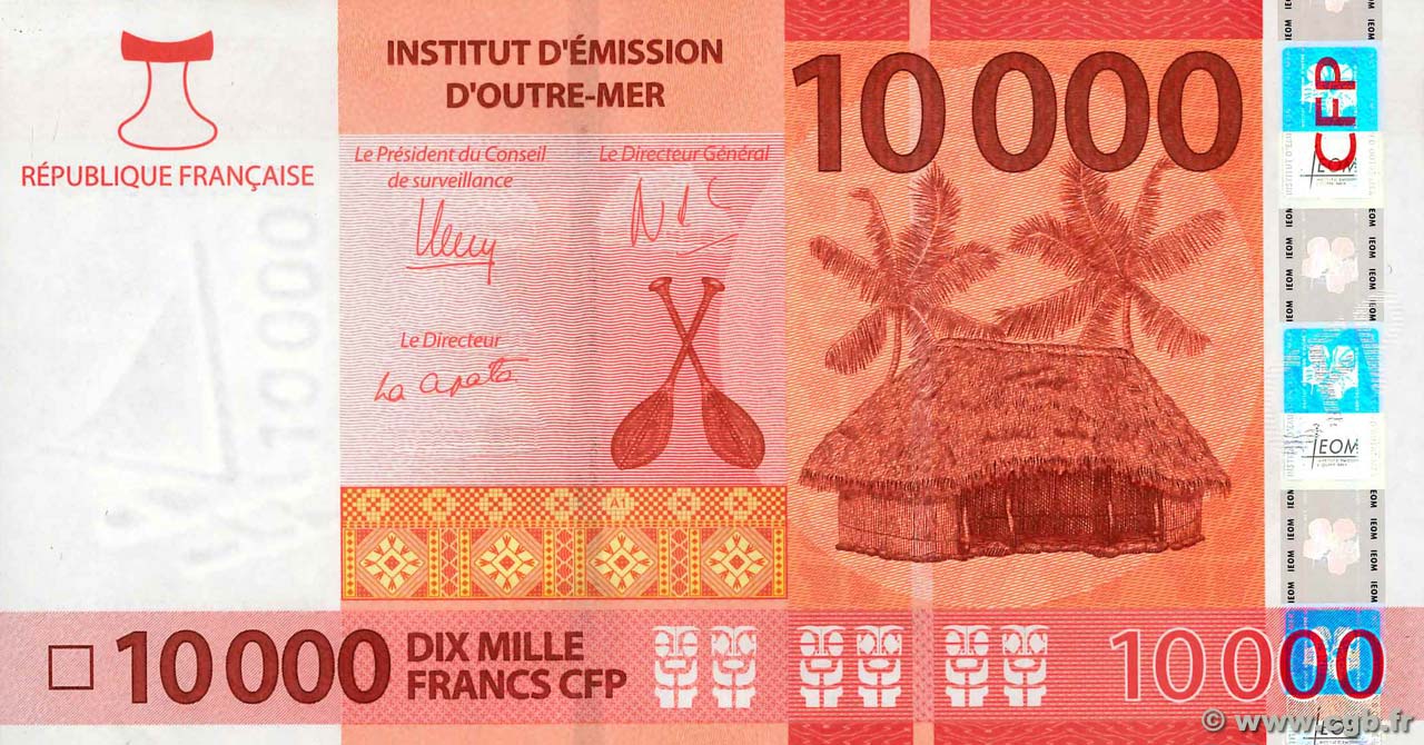 10000 Francs POLYNÉSIE, TERRITOIRES D OUTRE MER  2014 P.08 pr.NEUF