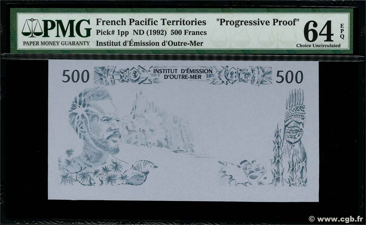500 Francs Épreuve POLYNÉSIE, TERRITOIRES D OUTRE MER  1992 P.01- pr.NEUF