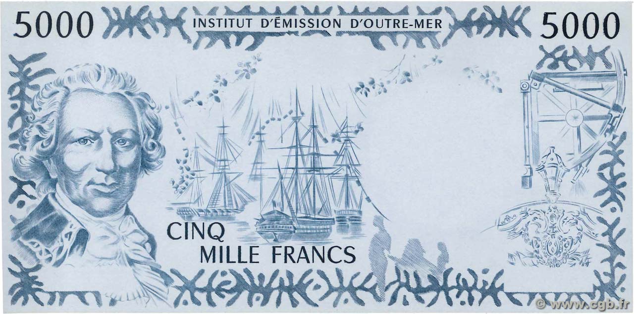 5000 Francs Épreuve FRENCH PACIFIC TERRITORIES  1996 P.03p ST