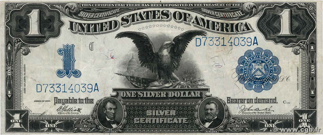 1 Dollar ÉTATS-UNIS D AMÉRIQUE  1899 P.338c TTB