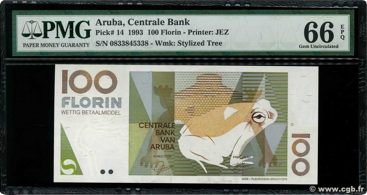 100 Florin ARUBA  1993 P.14 FDC