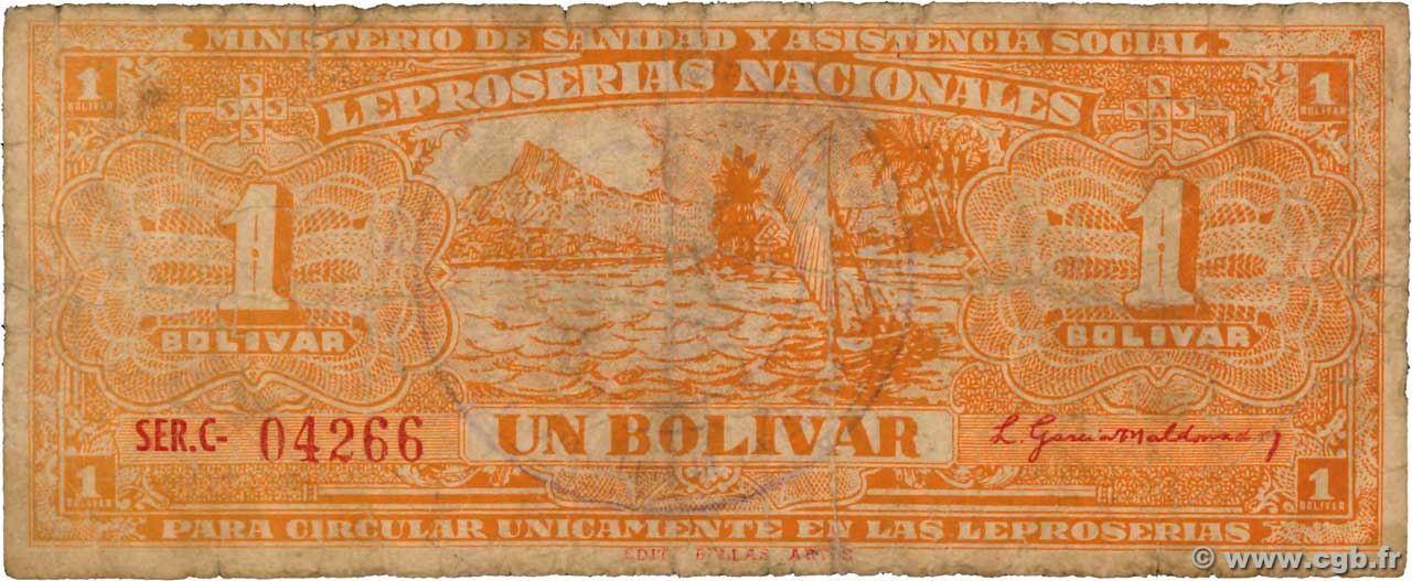 1 Bolivar VENEZUELA  1940 PS.368 SGE