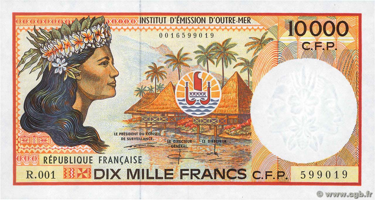 10000 Francs POLYNÉSIE, TERRITOIRES D OUTRE MER  1995 P.04b NEUF