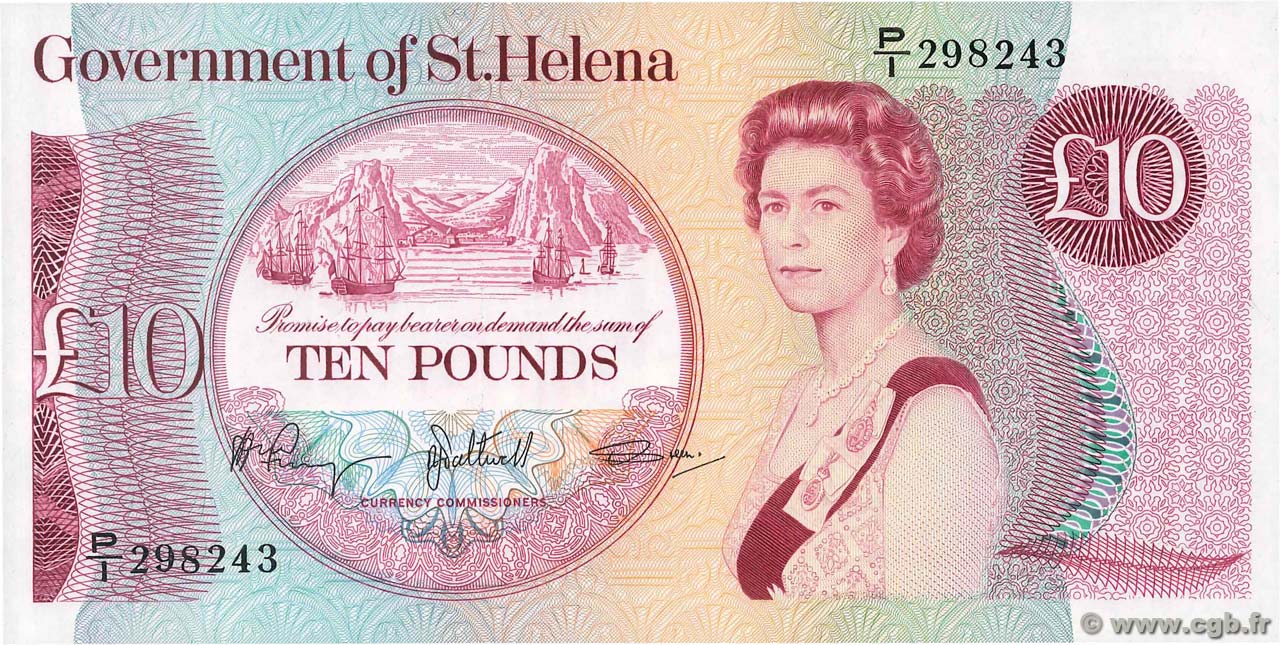10 Pounds ST HELENA  1979 P.08b UNC