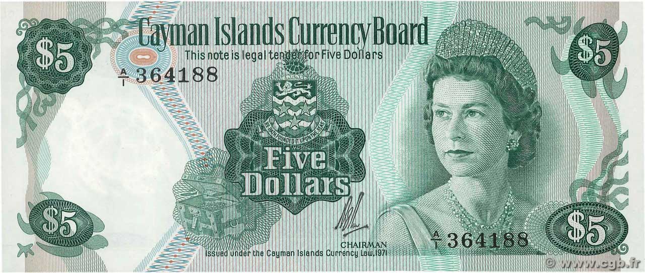 5 Dollars KAIMANINSELN  1972 P.02a ST