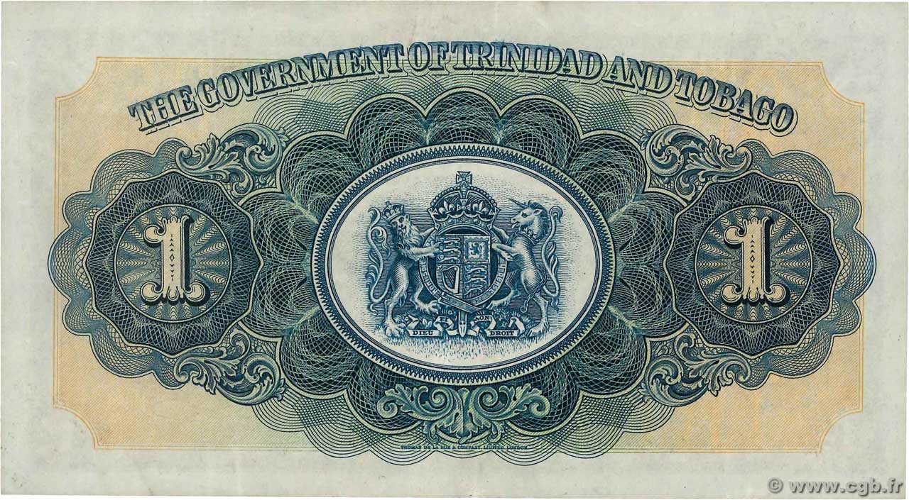 1 Dollar TRINIDAD Et TOBAGO 1942 P 05c 4400541 Billets