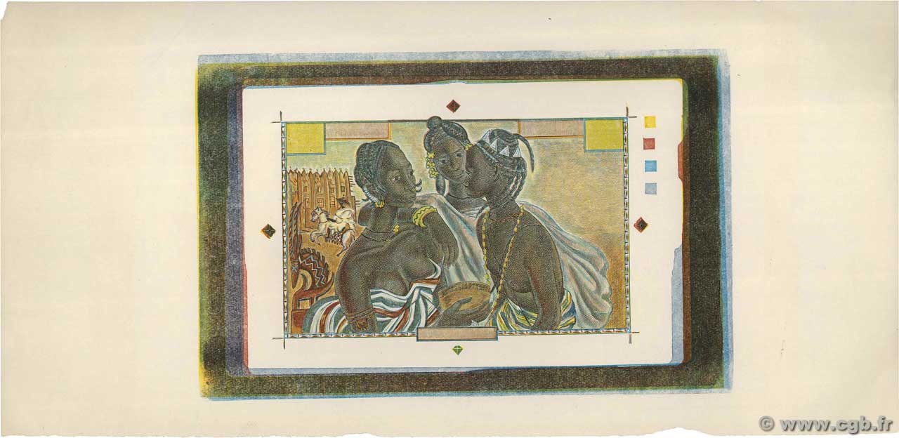 50 Francs Épreuve FRENCH WEST AFRICA  1956 P.45E AU