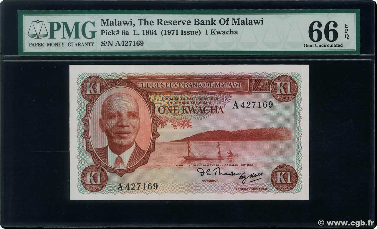1 Kwacha MALAWI  1971 P.06a NEUF