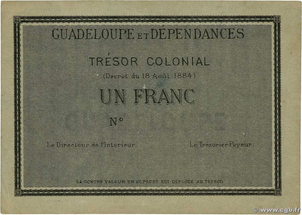 1 Franc  GUADELOUPE  1909 P.01A SPL