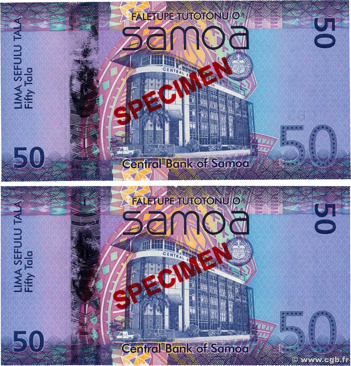 50 Tala Spécimen SAMOA  2008 P.42s UNC