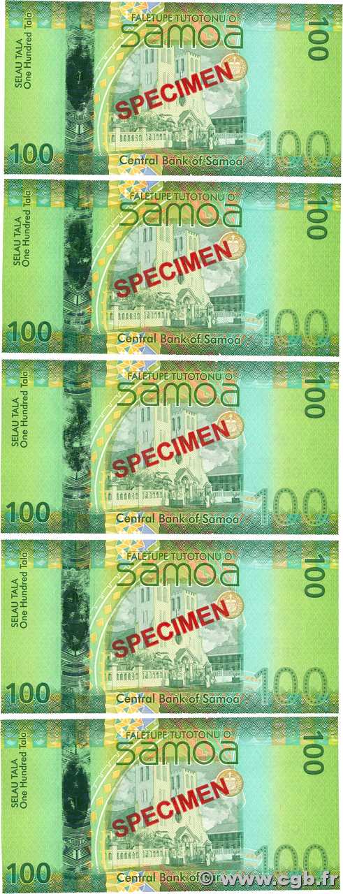 100 Tala Spécimen SAMOA  2008 P.43s ST