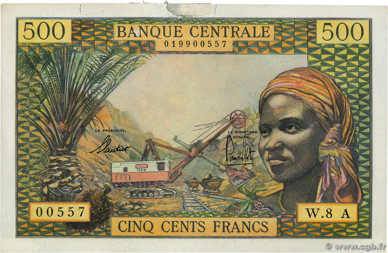 500 Francs ÉTATS DE L AFRIQUE ÉQUATORIALE  1965 P.04e SUP