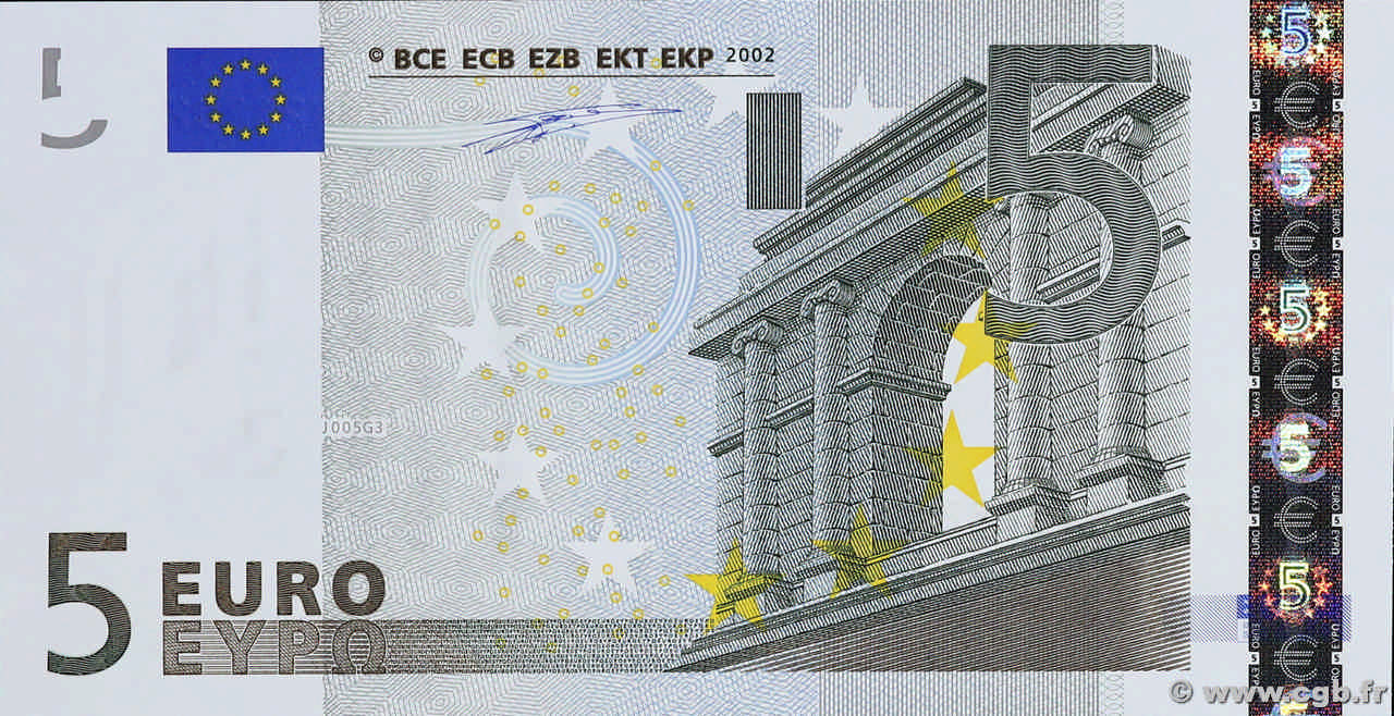5 Euro EUROPA  2002 P.01s UNC