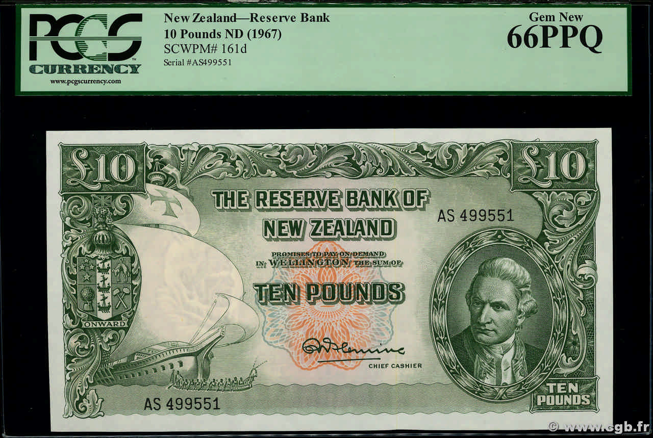 10 Pounds NUOVA ZELANDA
  1960 P.161d FDC