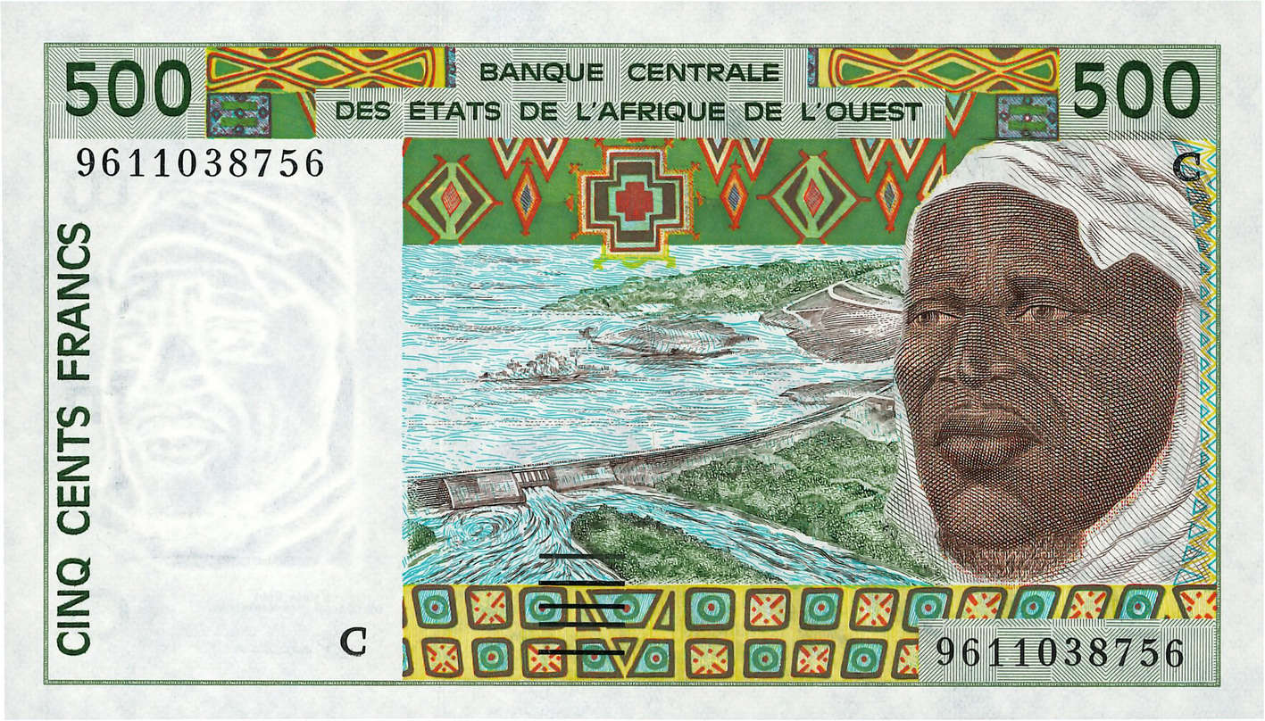 500 Francs WEST AFRICAN STATES  1996 P.310Cf UNC