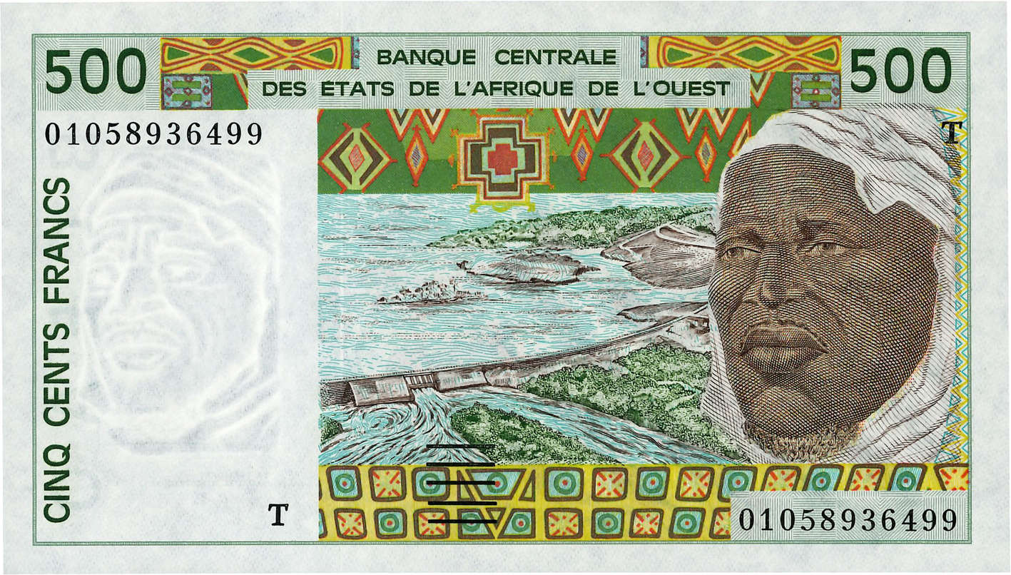 500 Francs ESTADOS DEL OESTE AFRICANO  2001 P.810Tl FDC