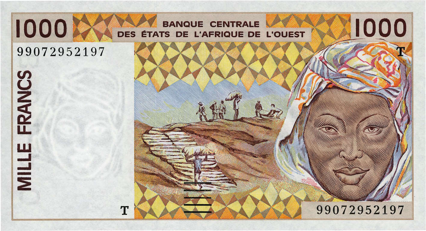 1000 Francs ESTADOS DEL OESTE AFRICANO  1999 P.811Ti FDC