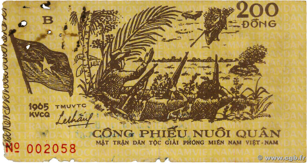 200 Dong VIETNAM  1965 P.- SS