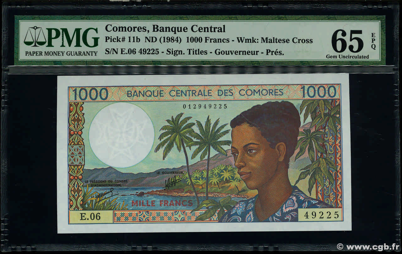 1000 Francs COMORES  1994 P.11b2 NEUF