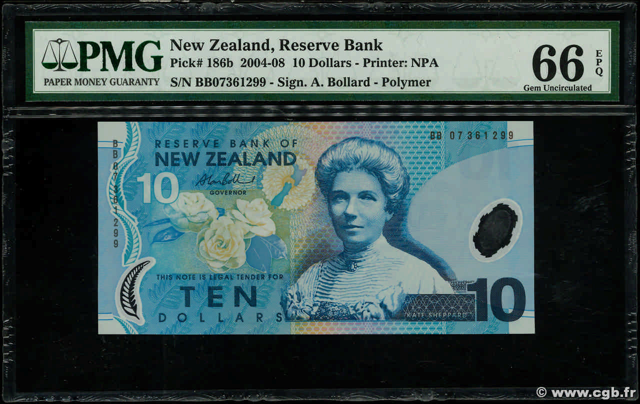 10 Dollars NOUVELLE-ZÉLANDE  2007 P.186b NEUF