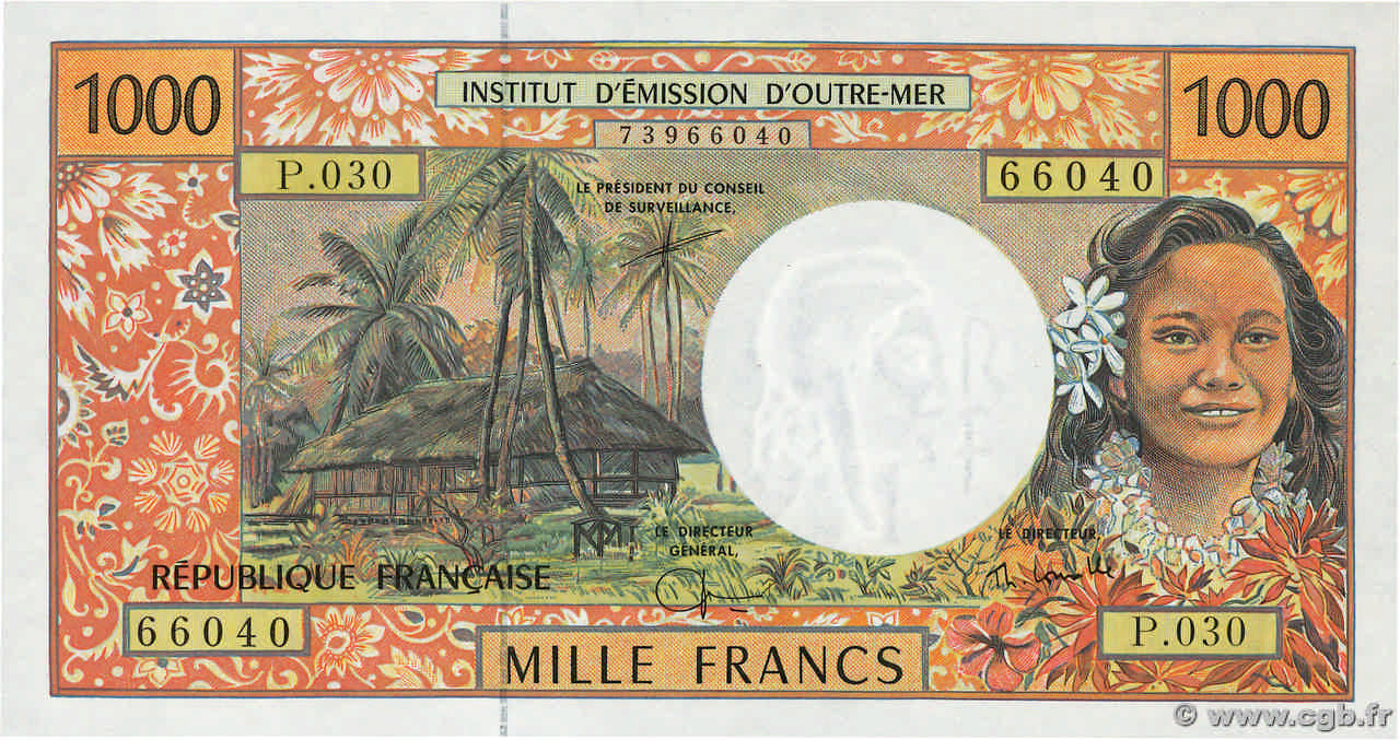 1000 Francs POLYNÉSIE, TERRITOIRES D OUTRE MER  2002 P.02h NEUF