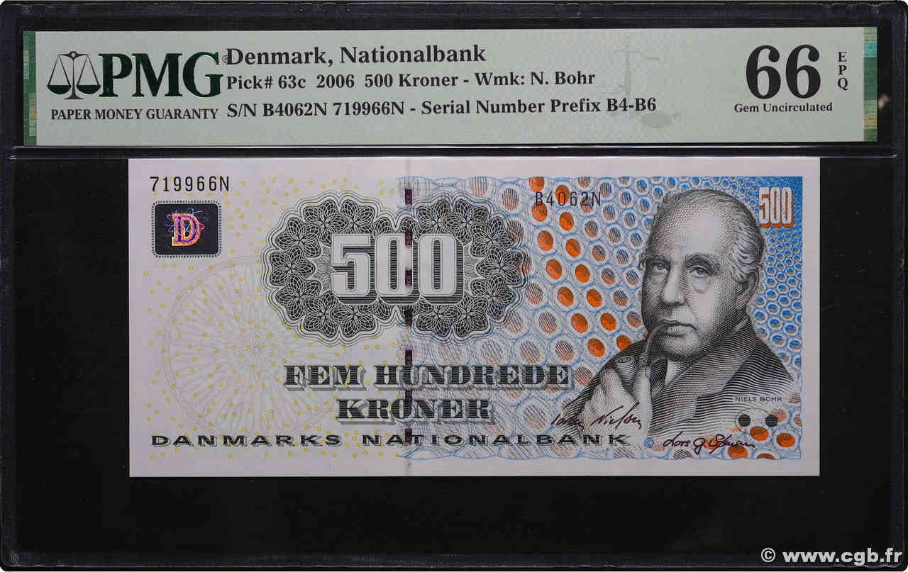500 Kroner DINAMARCA  2006 P.063c FDC
