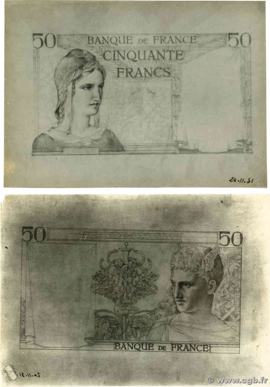 50 Francs CÉRÈS Photo FRANCE  1931 F.17.00 AU