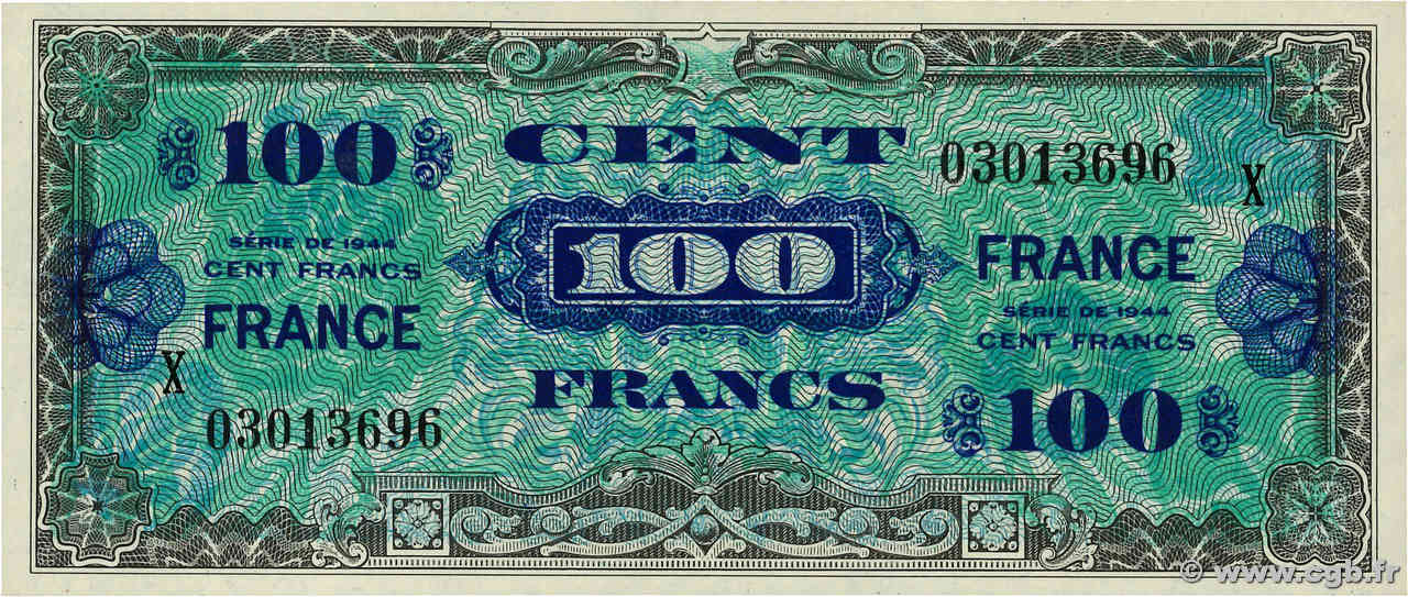 100 Francs FRANCE FRANCIA  1945 VF.25.11 SC+