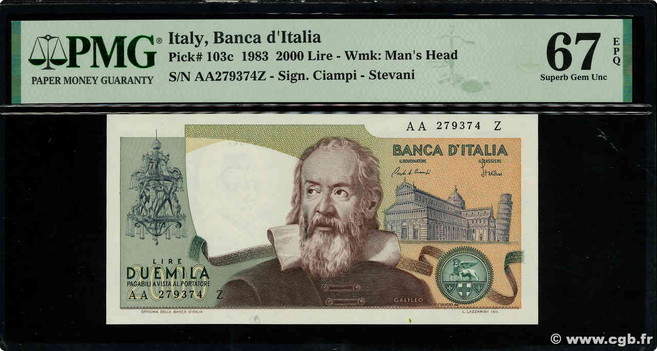 2000 Lire ITALIEN  1976 P.103c ST