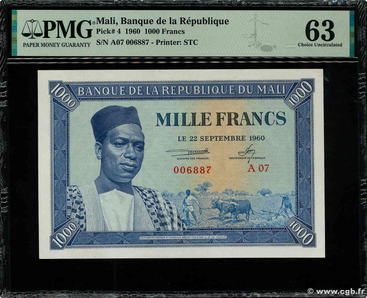 1000 Francs MALI  1960 P.04 pr.NEUF