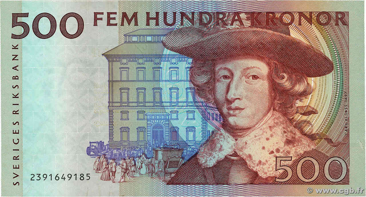 500 Kronor SUÈDE  1992 P.59a AU