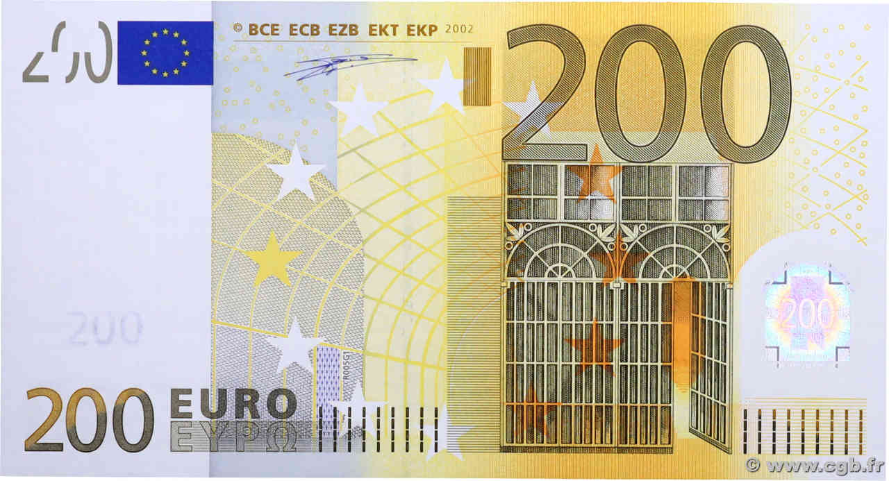 200 Euro EUROPA  2002 P.06x UNC